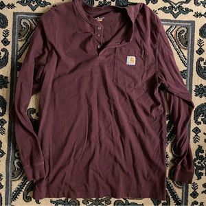 Carhartt Henley Long Sleeve Pocket Shirt